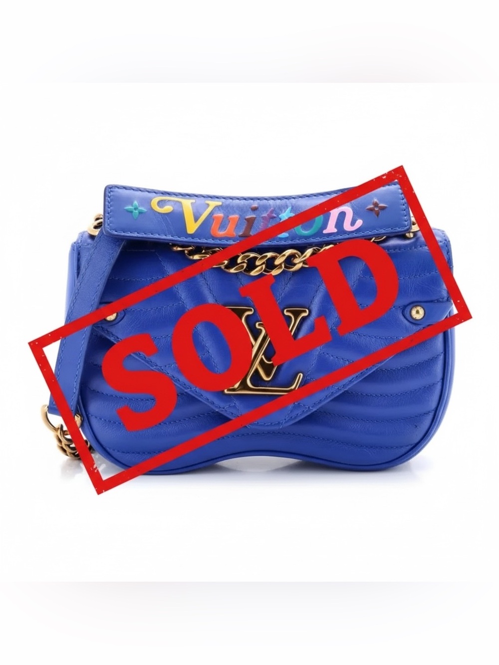 Louis Vuitton New Wave Chain Bag PM Blue Rainbow
